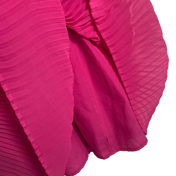 BCBGeneration Pleated Popover Mini Dress in Pink Size S - Picture 7 of 16